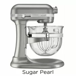 KitchenAid 6-Quart Pro 6500 Design Series Bowl-Lift Stand Mixer | Multiple Colors Available -Frying, Grilling & Cooking Shop sugar pearl ksm6521xsr