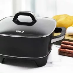Nesco / American Harvest Nesco 12" Electric Skillet -Frying, Grilling & Cooking Shop twelve inch skillet lifestyle 5