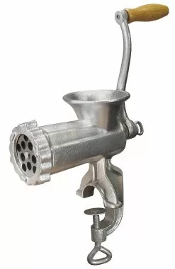 Weston #10 Tinned Manual Meat Grinder With C-Clamp