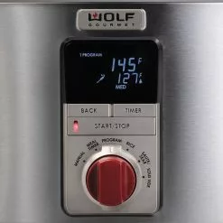 Wolf Gourmet 7-Quart Multi-Function Cooker | Red Knobs -Frying, Grilling & Cooking Shop wgsc100s wolf gourmet multi function cooker 7 qt 3