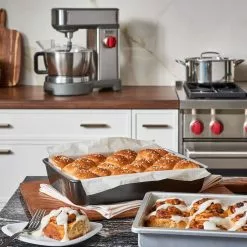 Wolf Gourmet 7-Quart Stand Mixer | Brushed Stainless Steel -Frying, Grilling & Cooking Shop wgsm100s baking pans