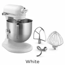KitchenAid Commercial KitchenAid 8 Quart Commercial Stand Mixer (NSF Certified) | Multiple Colors Available -Frying, Grilling & Cooking Shop white ksm8990wh 1