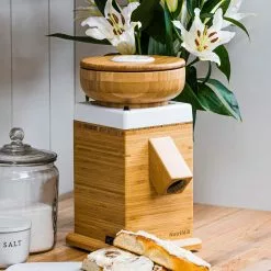 NutriMill Harvest Grain Mill | Powder Sugar White + Cutting Board & Canister Bundle 14 NutriMill Harvest Grain Mill | Powder Sugar White + Cutting Board & Canister Bundle -Frying, Grilling & Cooking Shop whiteharv1 1