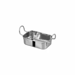 Winco Stainless Steel Mini Roasting Pan | 5.75" X 3.75"
