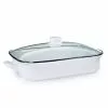 Golden Rabbit Enamelware 16" X 12.5" Roasting Pan With Lid | White -Frying, Grilling & Cooking Shop ww15 6b54de84 cd9b 43cf a317 e63d93e3209b